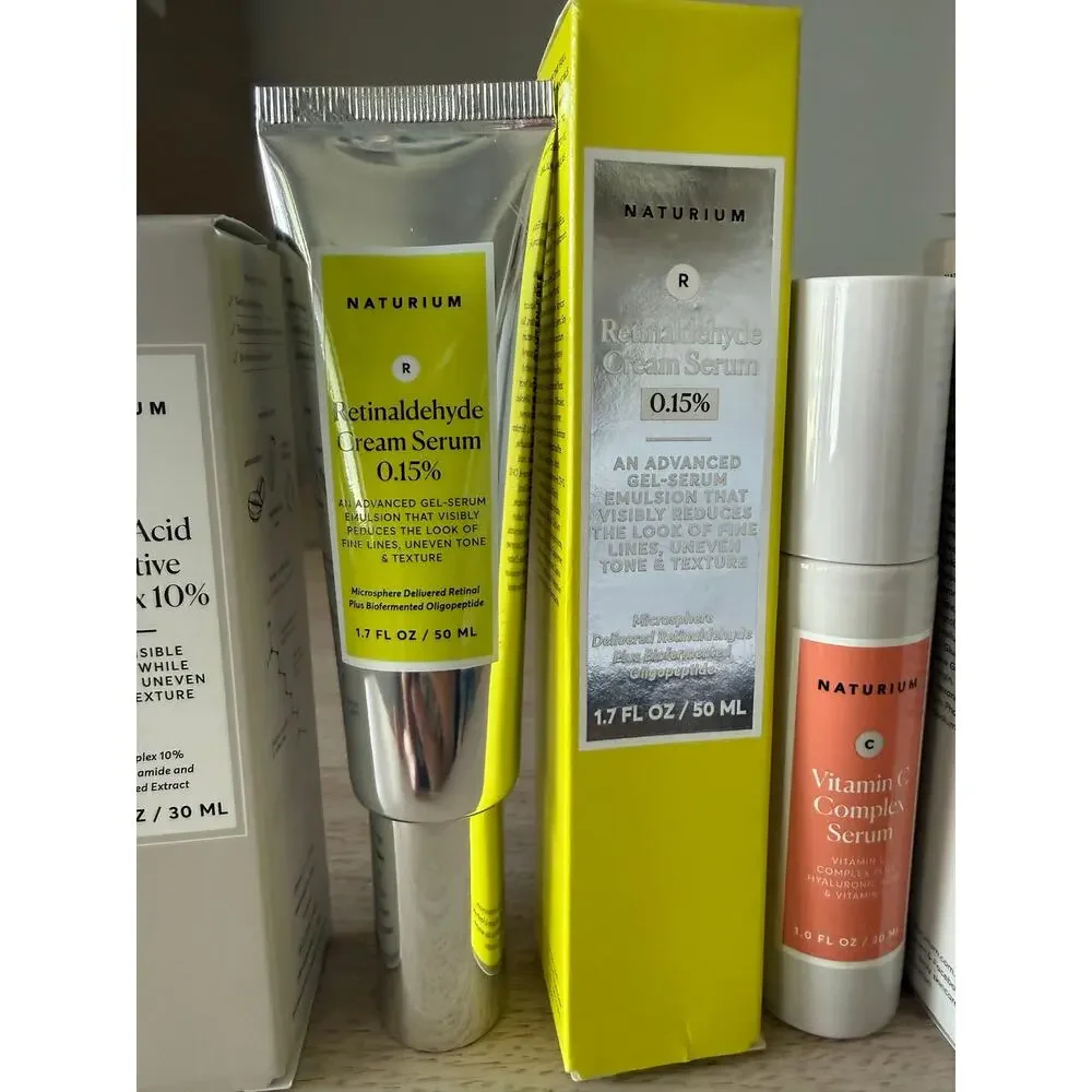 $54 New Naturium Skincare Bundle Retinaldehyde, 10% Vitamin C